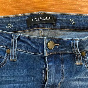 Liverpool jean company Crop ankle jeans size 28